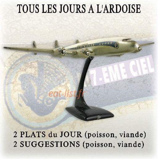 Le 7ème Ciel — carte page 2