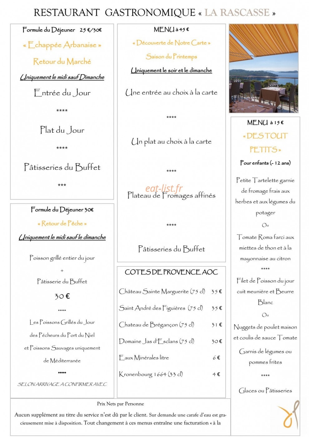 La Rascasse — carte page 2
