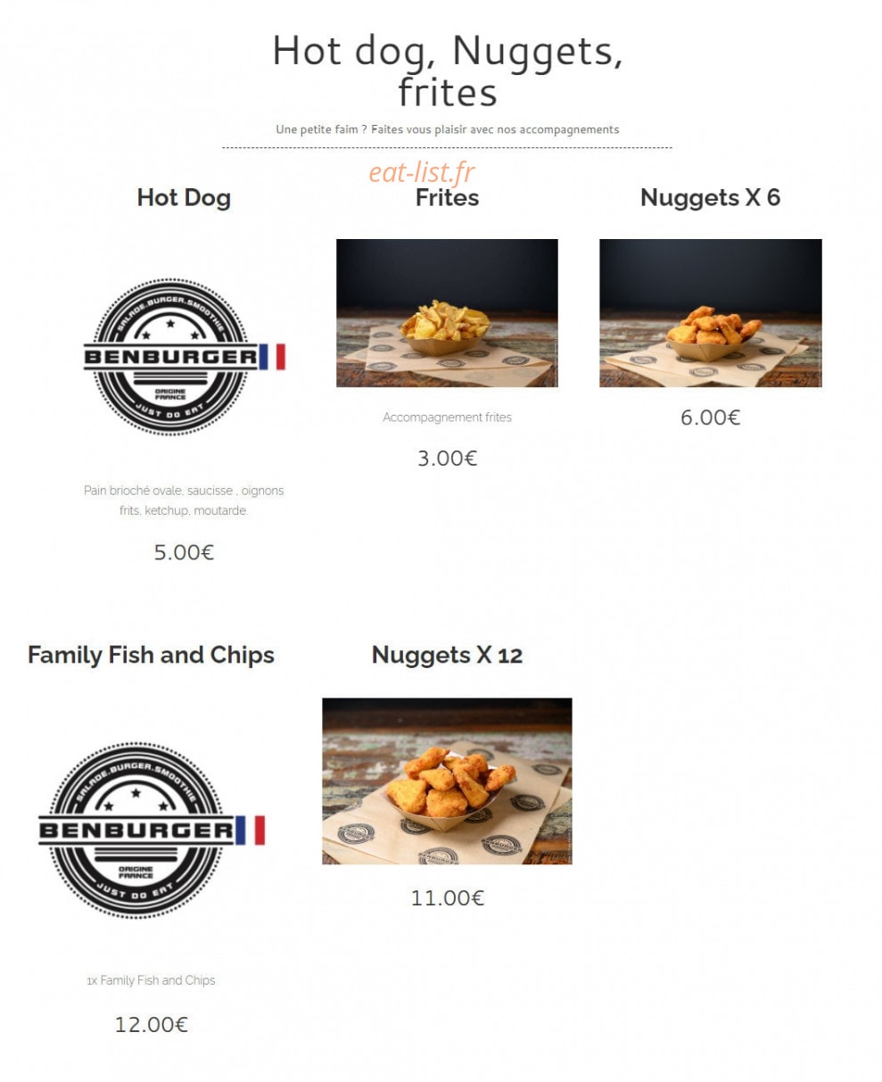 BenBurger — carte page 4