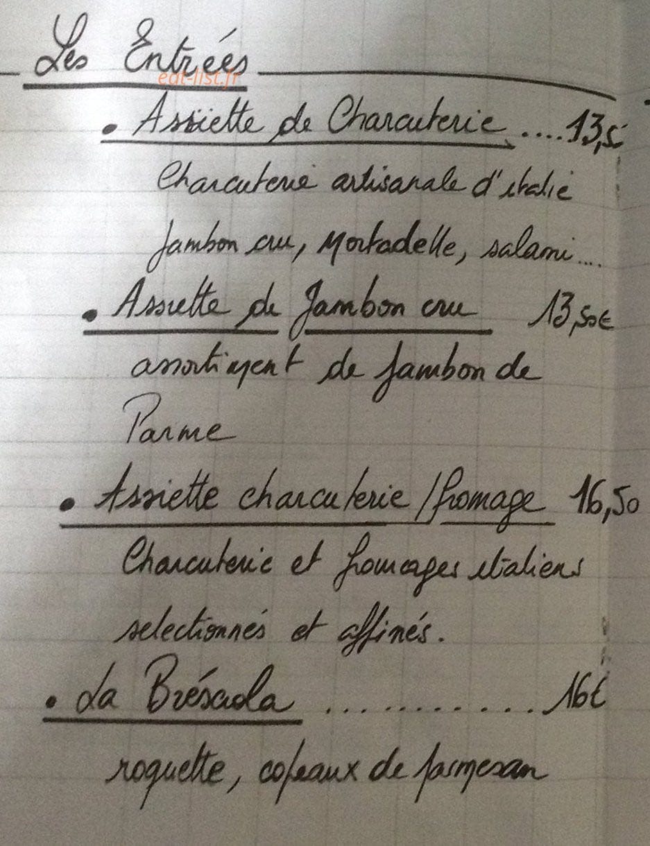 chez lulu — carte page 1