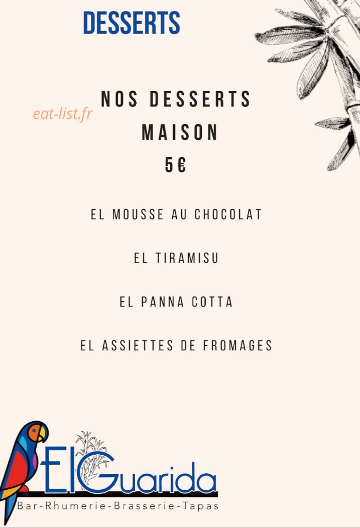 El Guarida — carte page 2