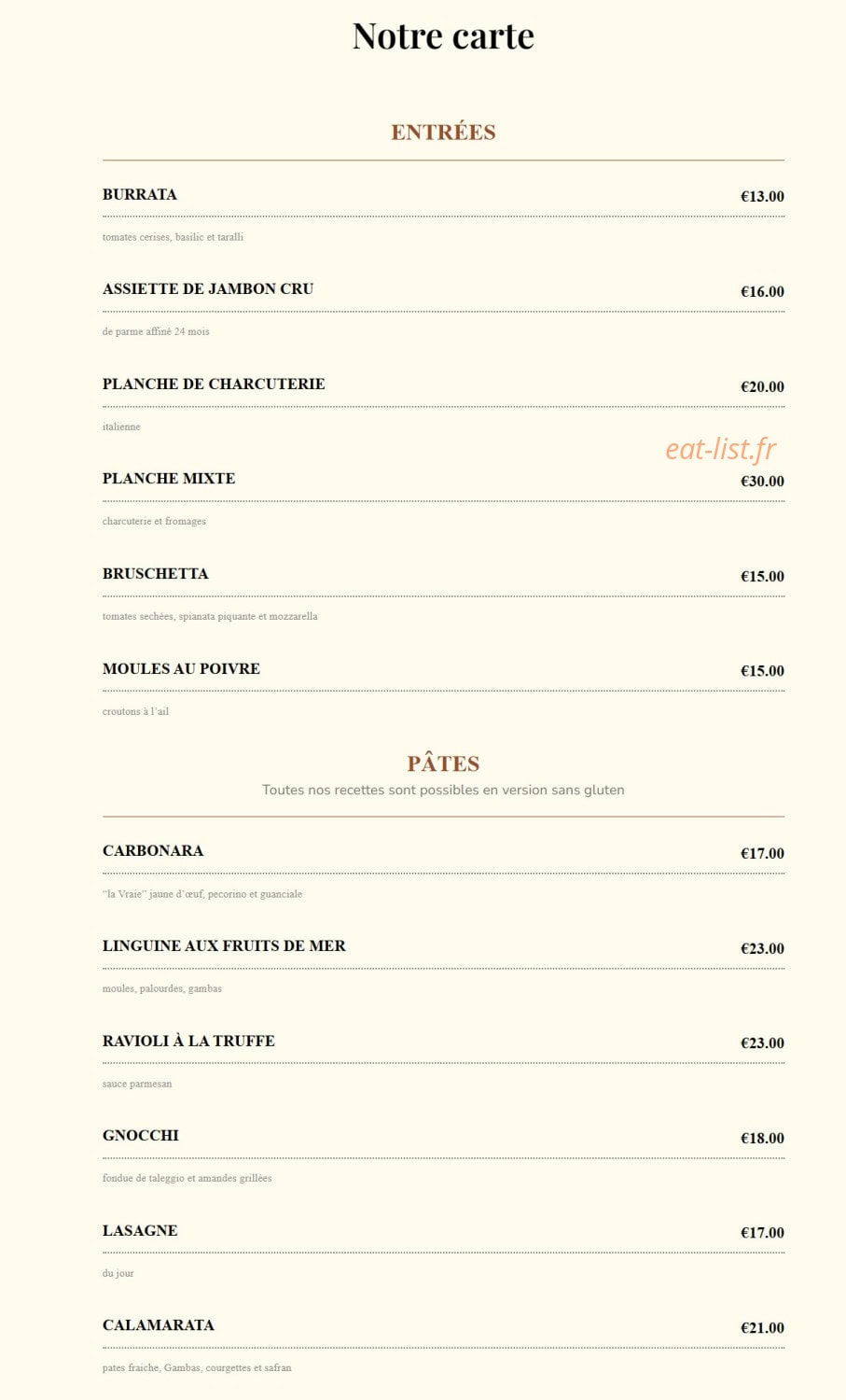 Giulia — carte page 1