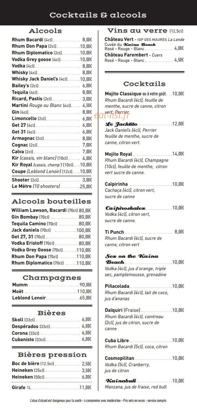 Kaina Beach — carte page 6