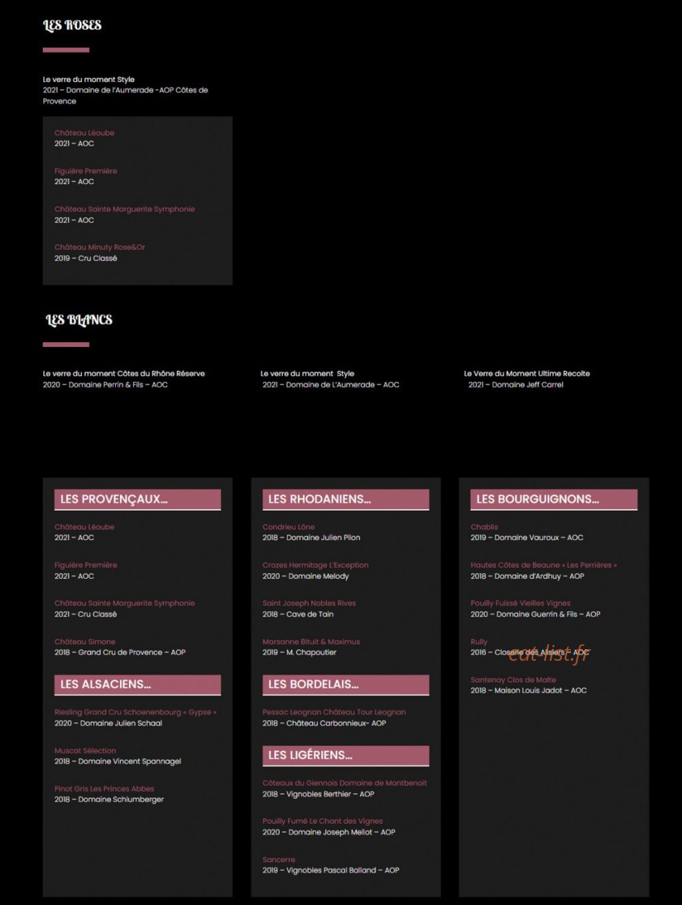 L'Enoteca — carte page 2