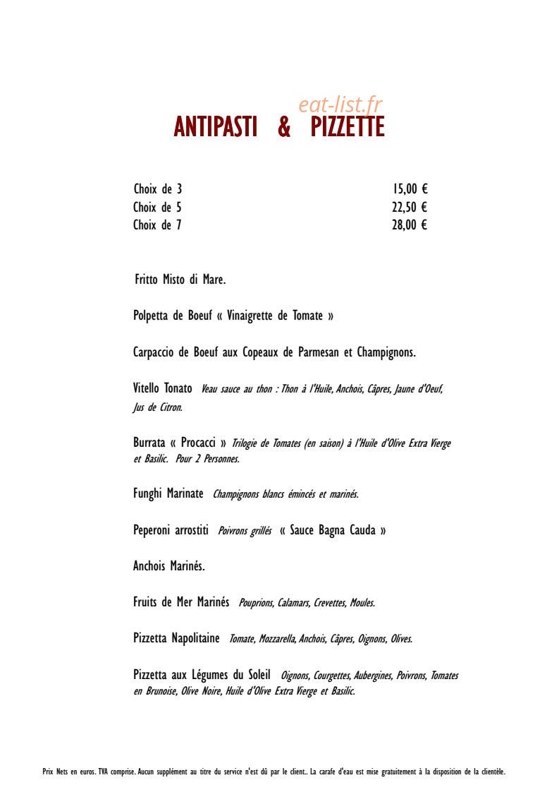 La Baleine — carte page 1
