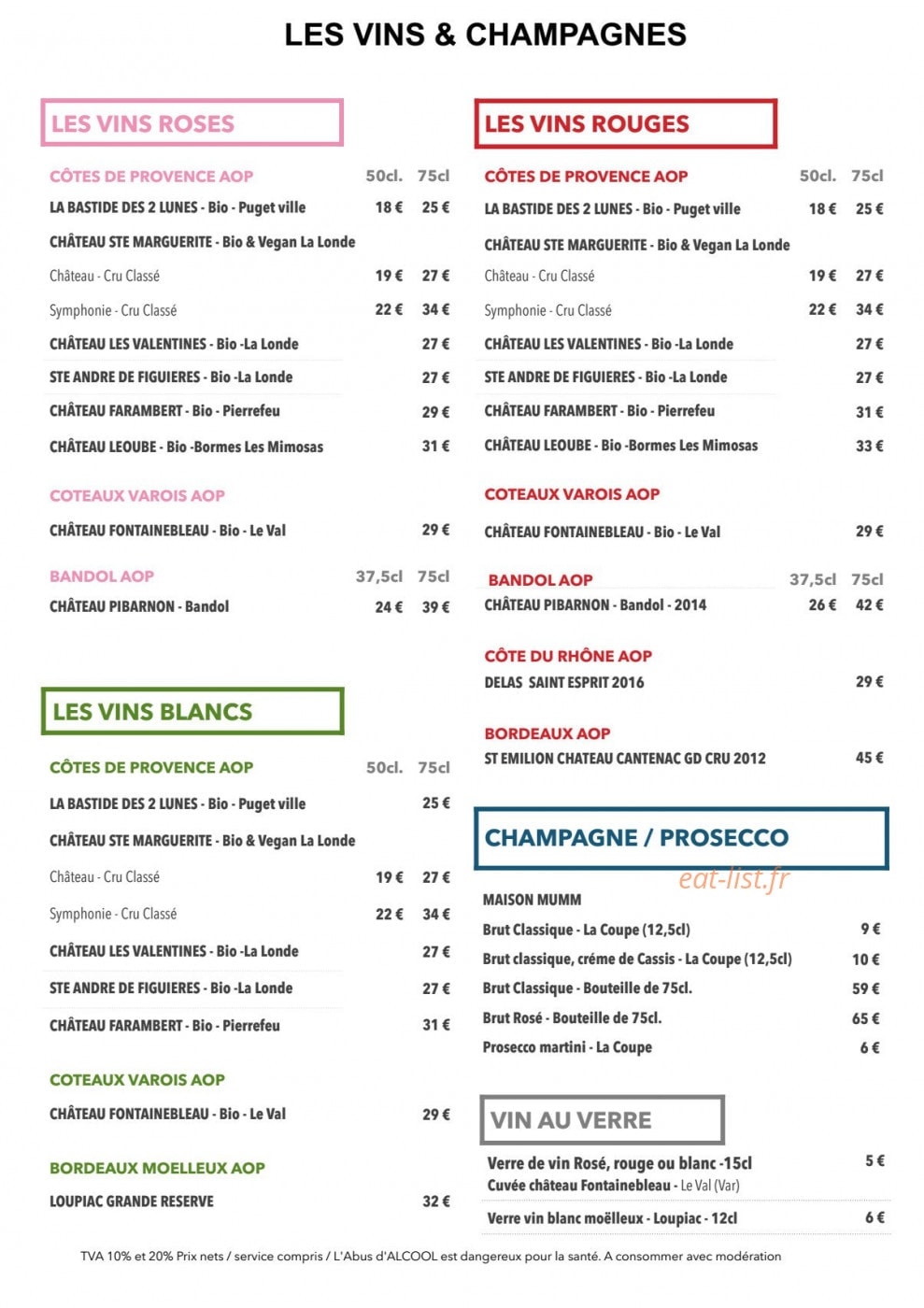 La Bastide — carte page 3