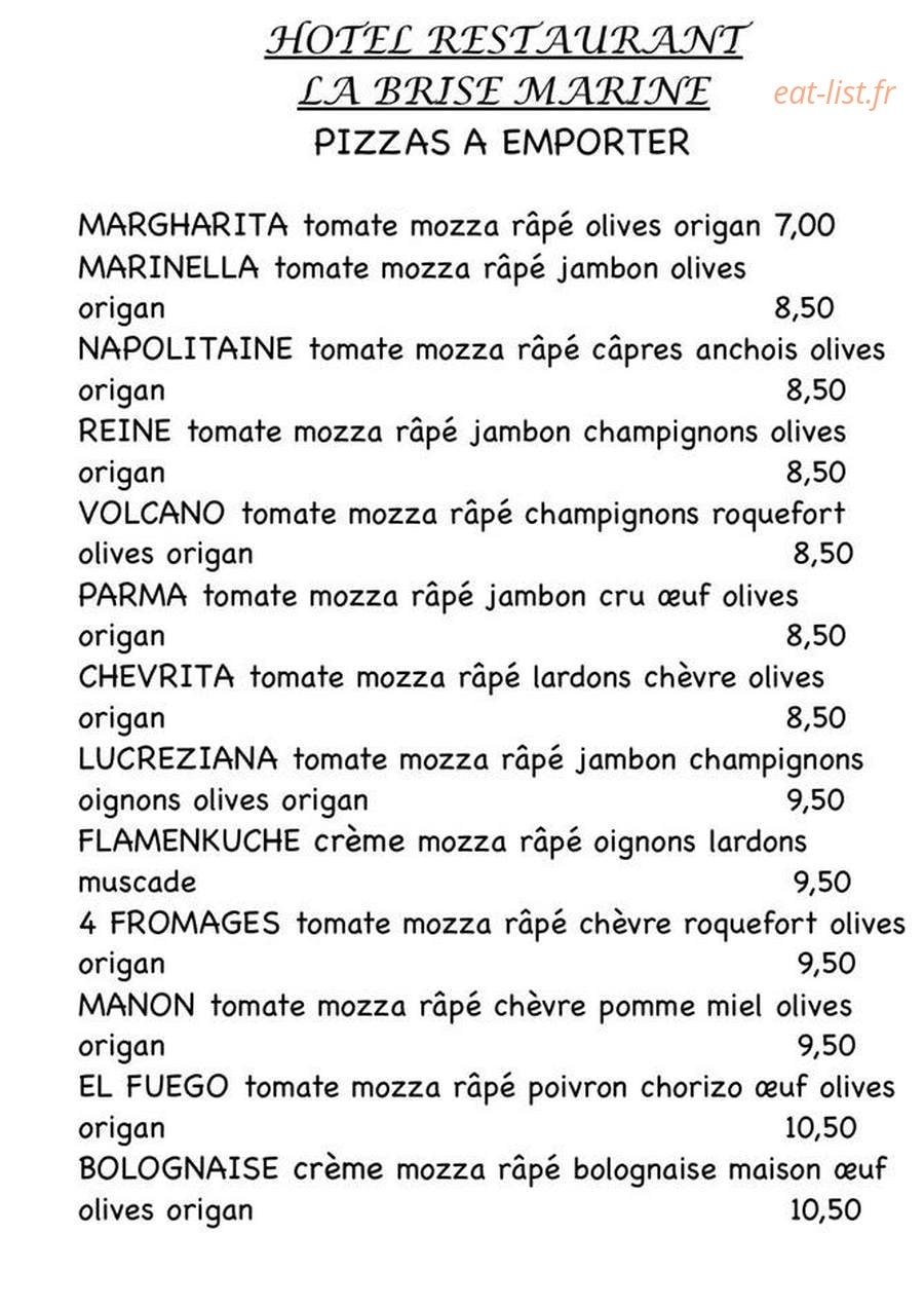 La brise marine — carte page 1
