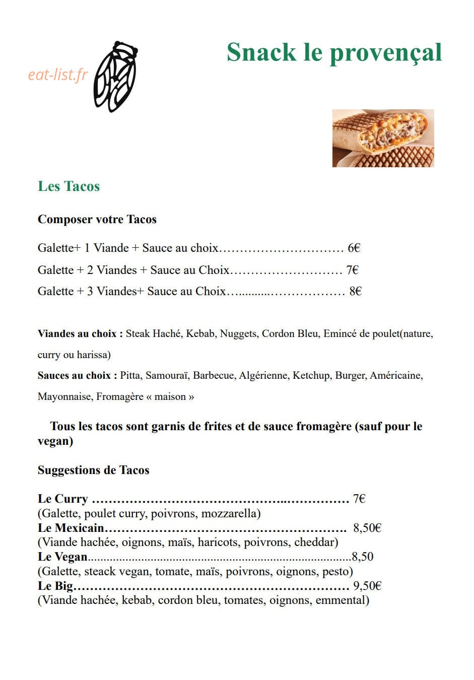 La cigale provençale — carte page 4