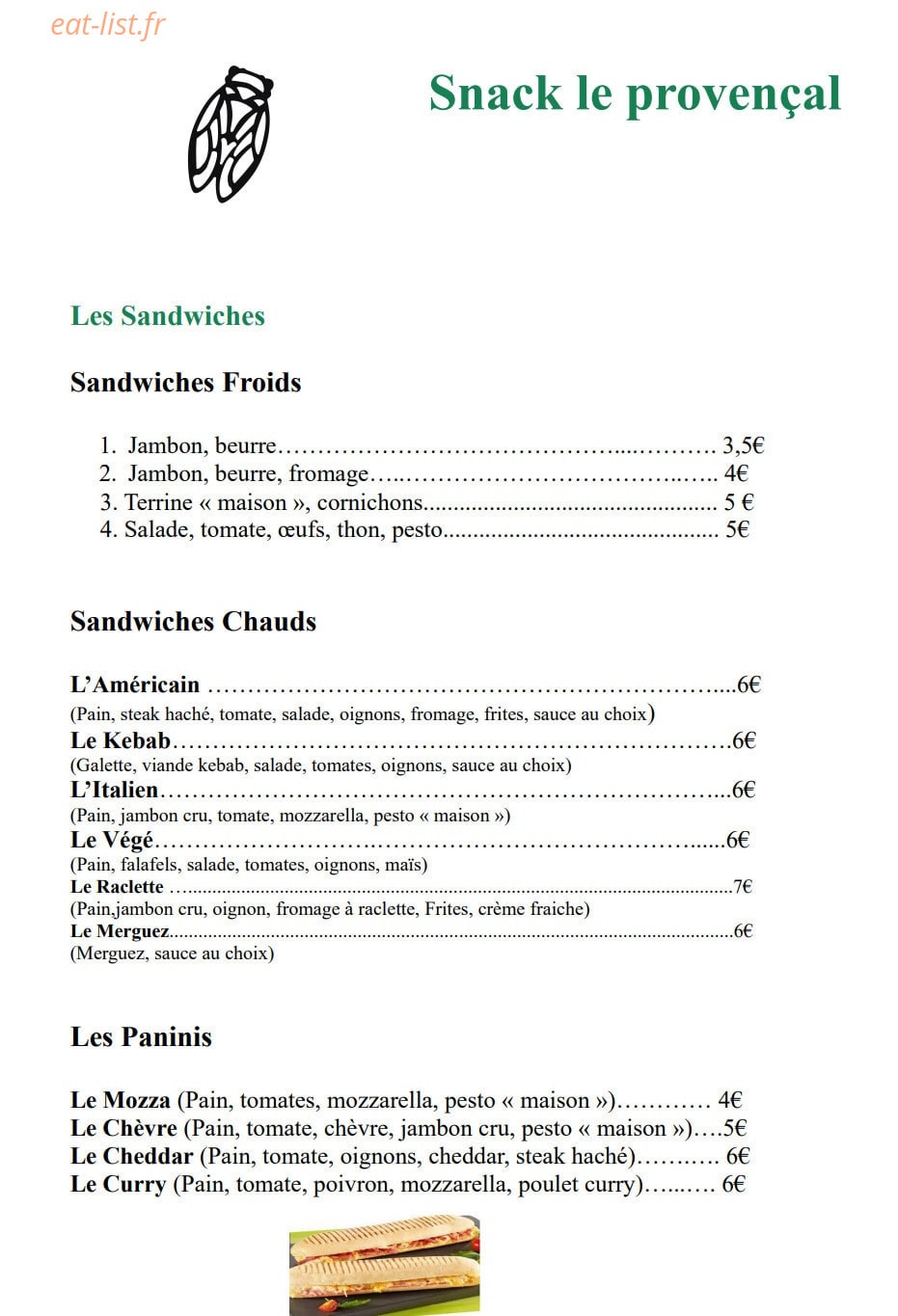 La cigale provençale — carte page 2