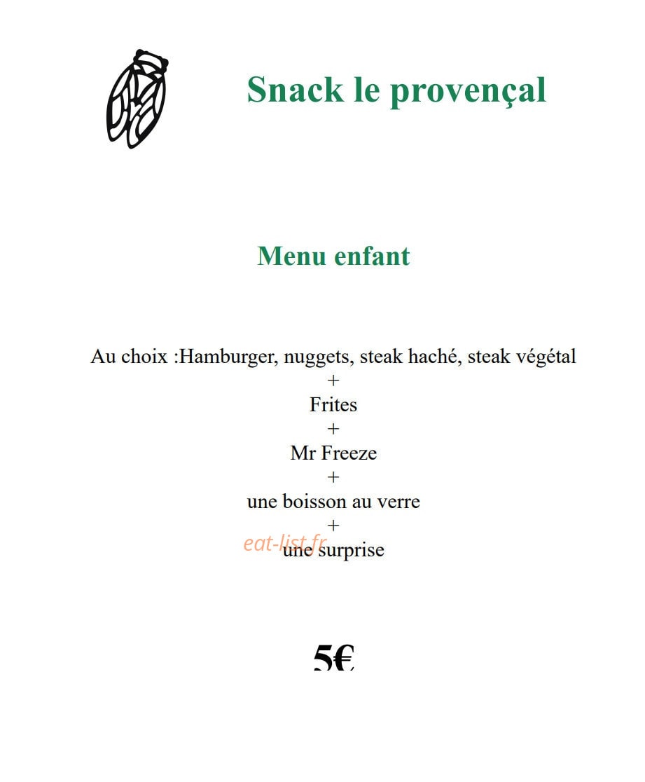La cigale provençale — carte page 6