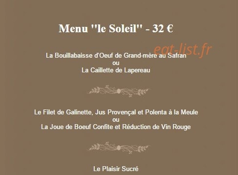 La Colombe — carte page 3