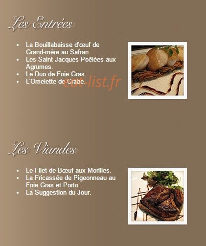 La Colombe — carte page 4