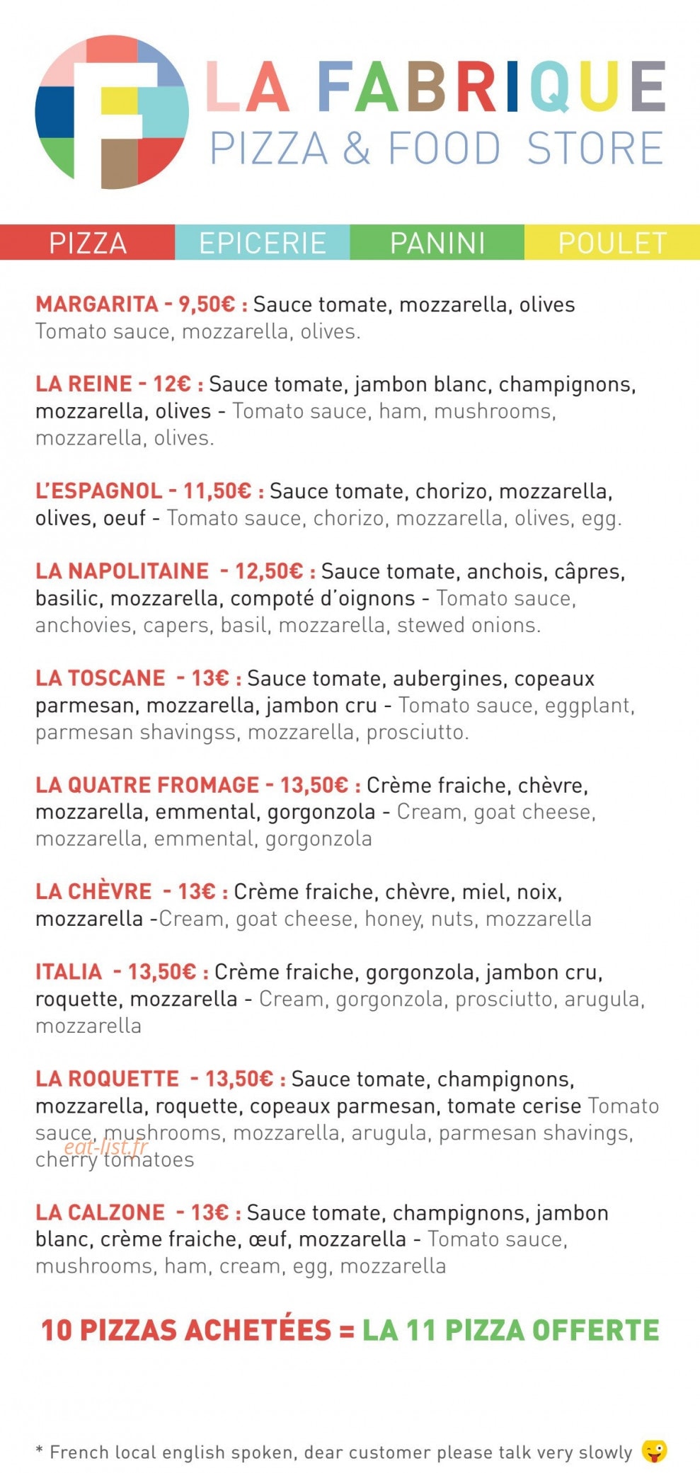La fabrique — carte page 1