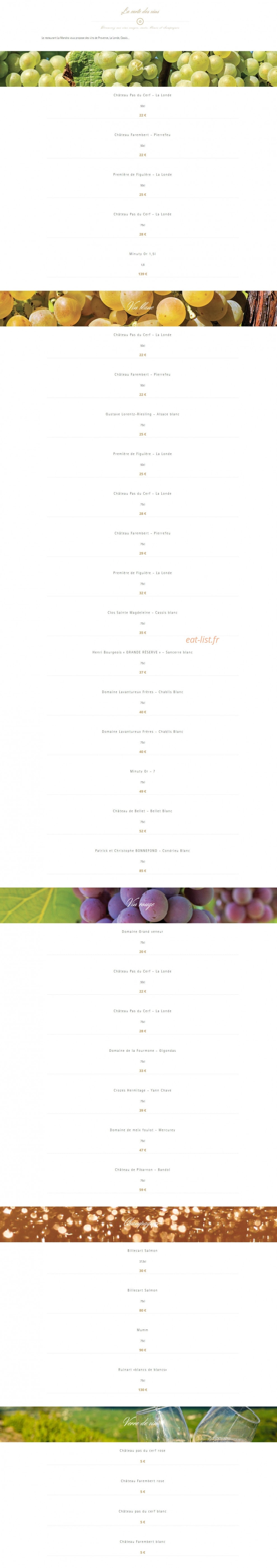 La Mandra — carte page 4