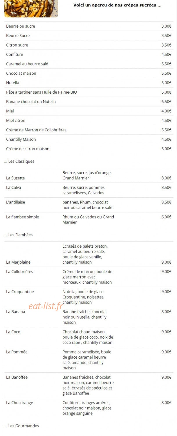 La Marjolaine — carte page 2