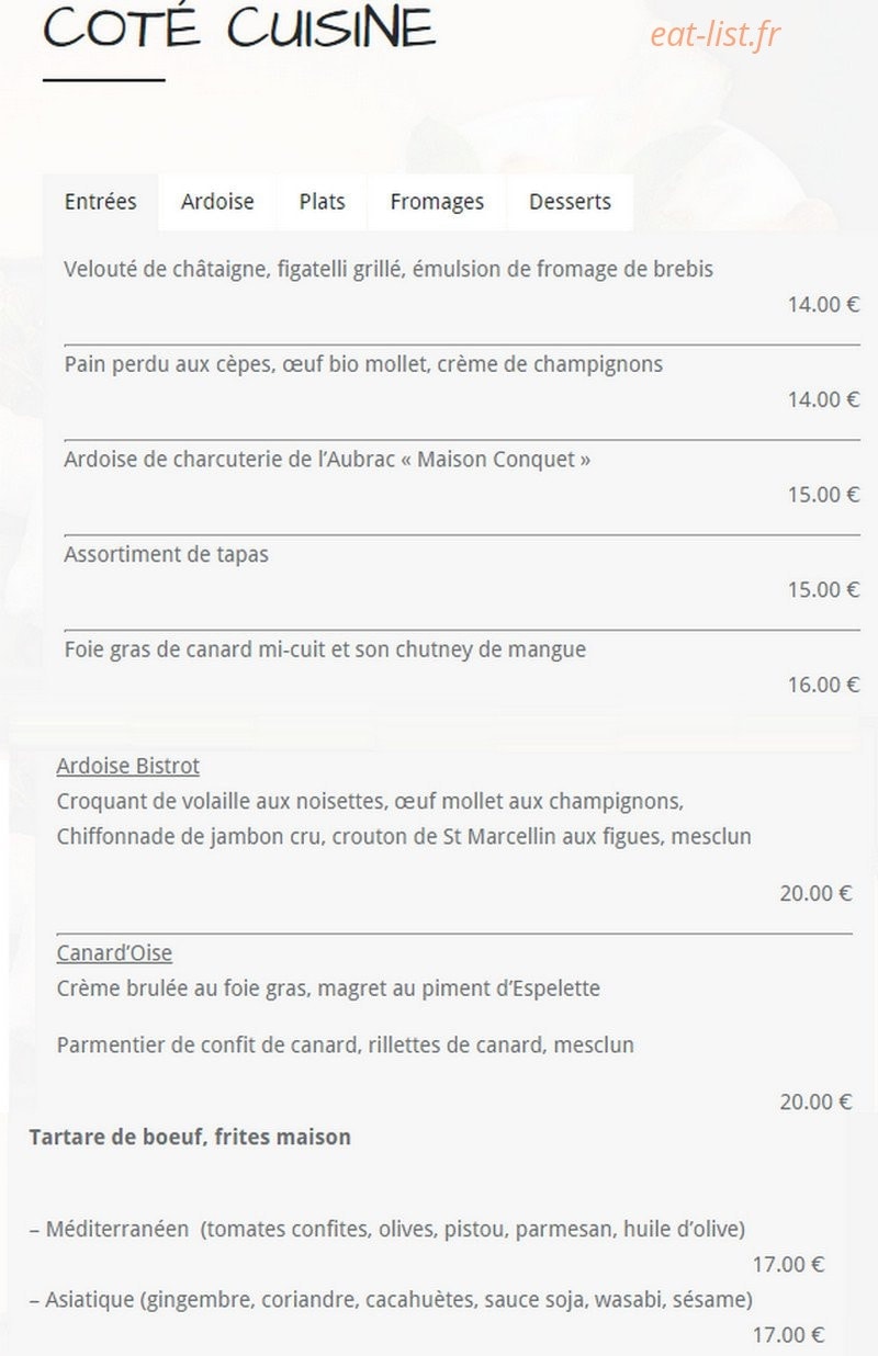 Le Baraza — carte page 1