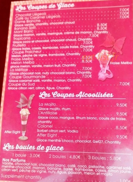 Le Bon Coing — carte page 4