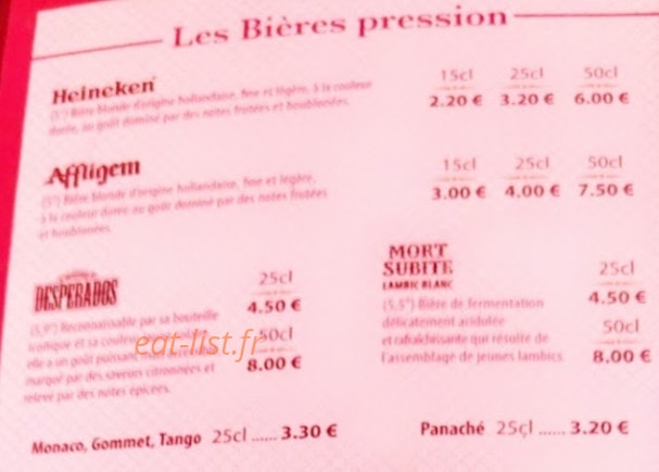 Le Bon Coing — carte page 6