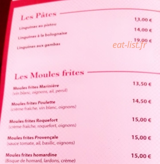 Le Bon Coing — carte page 2