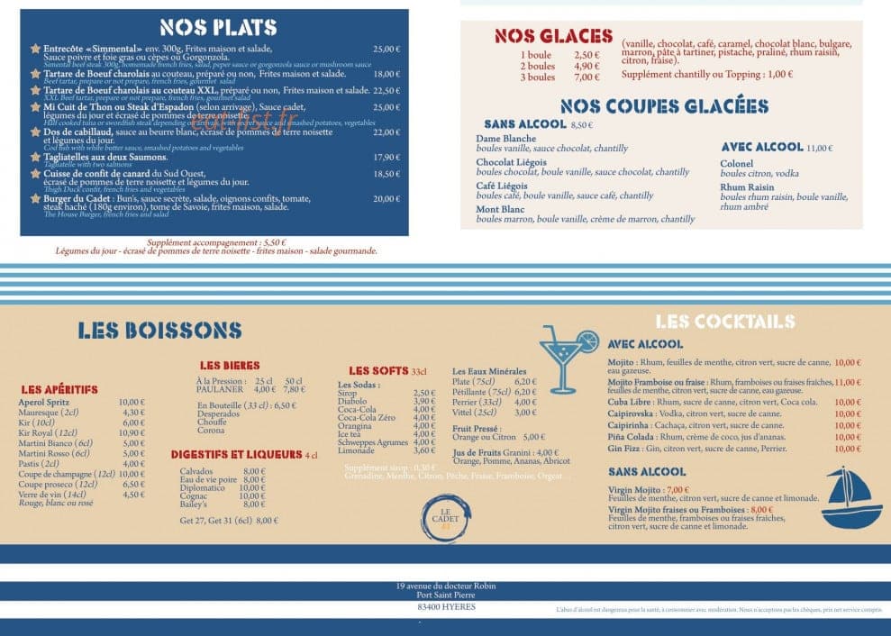 Le Cadet 83 — carte page 2