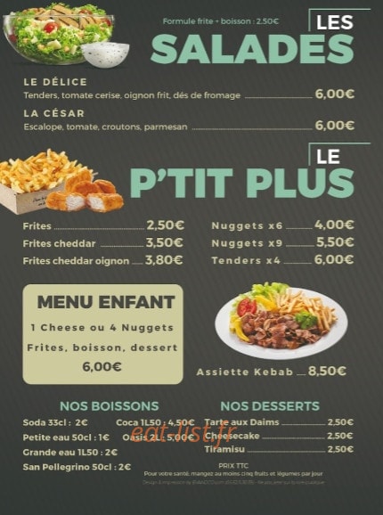 Le délice — carte page 4