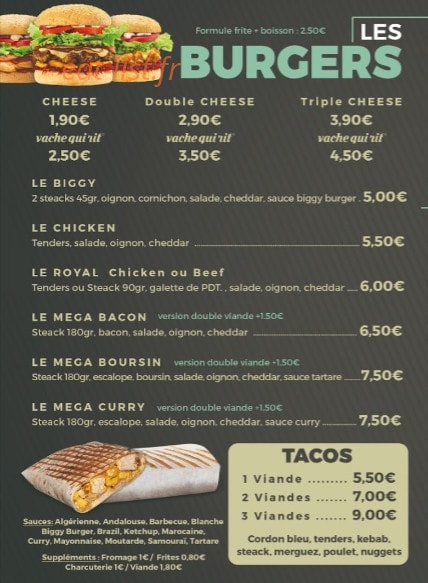 Le délice — carte page 2
