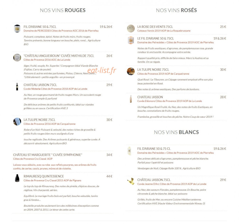 Le Papaya — carte page 4