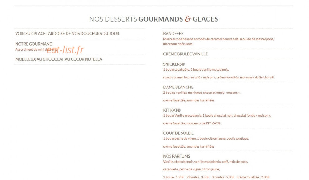 Le Papaya — carte page 2