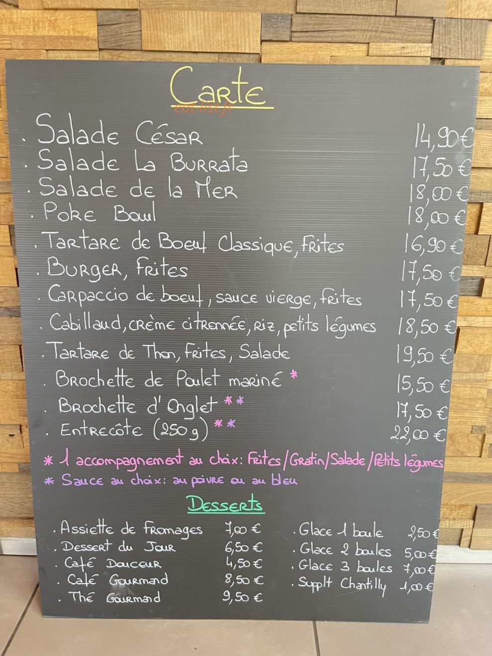 Le Phenix — carte page 1