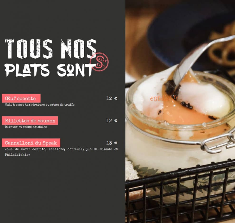Le Speakeasy — carte page 6
