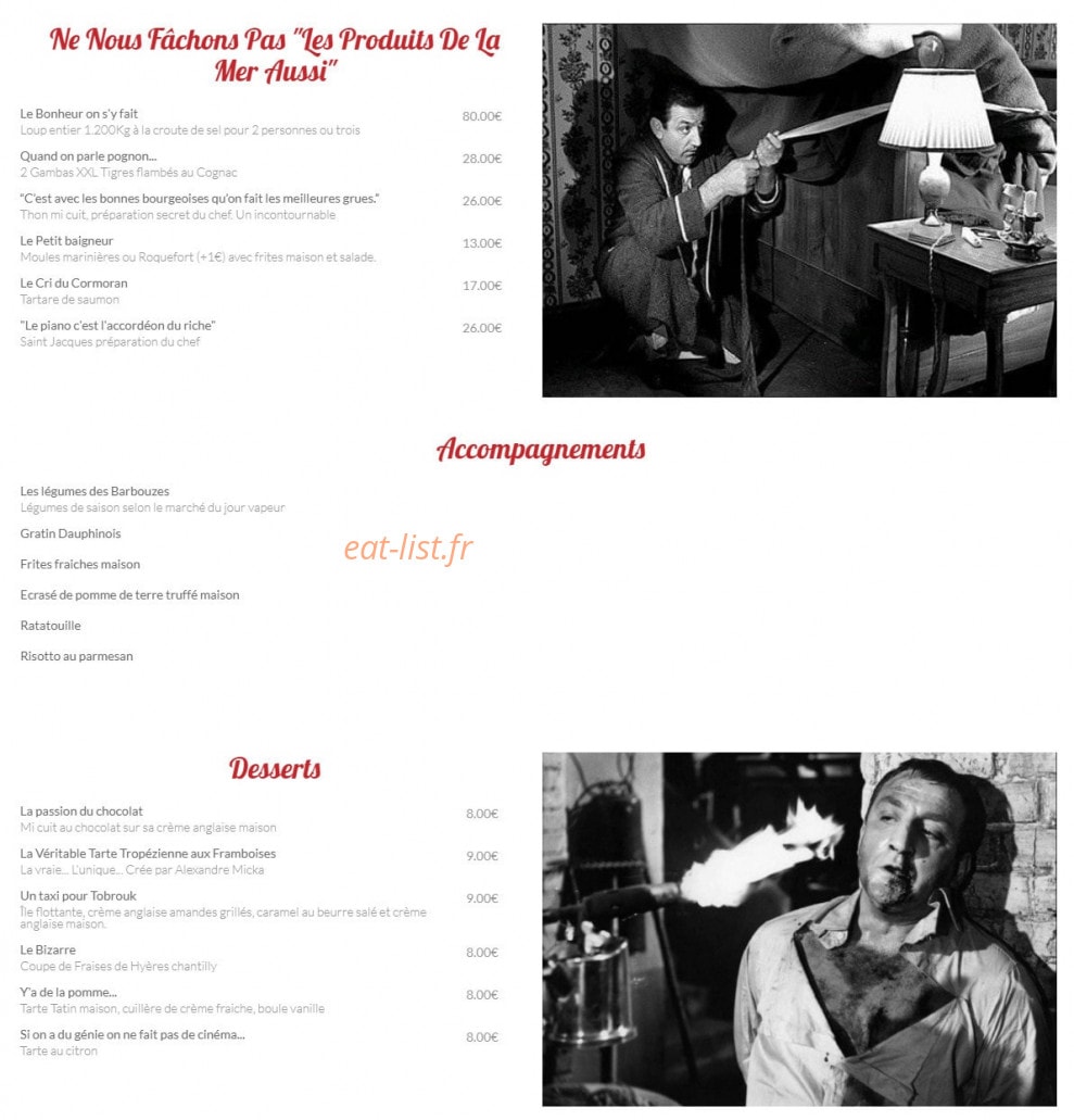 Les Barbouzes — carte page 3