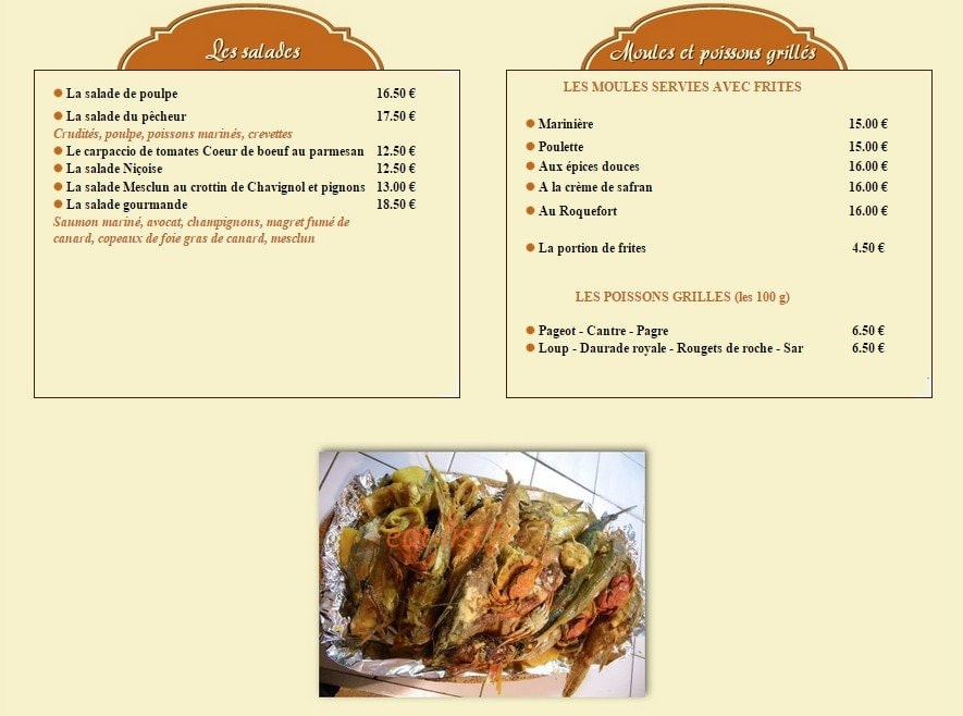 Les Plaisanciers — carte page 2