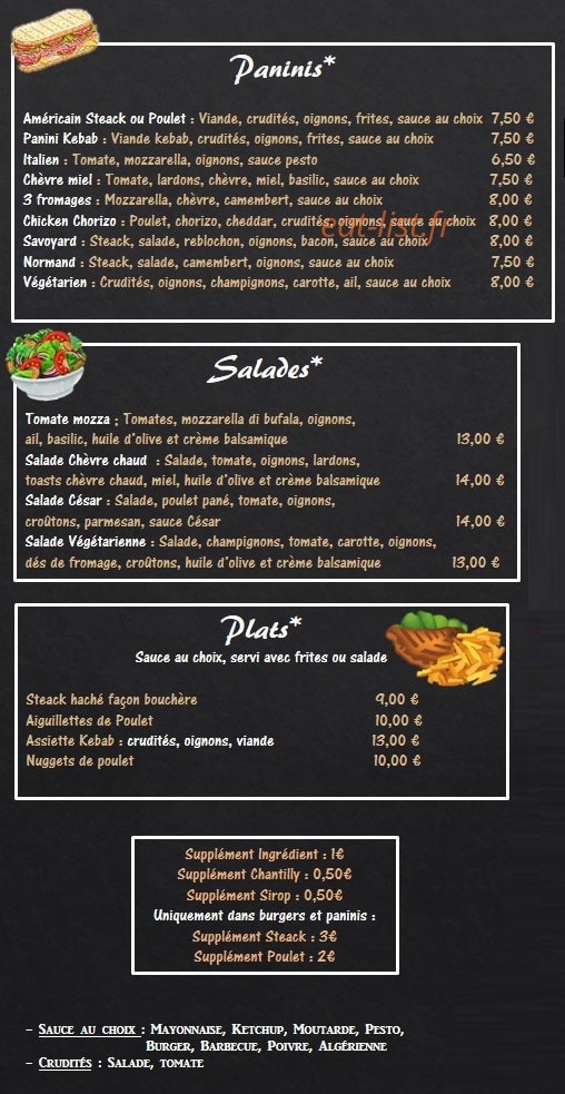 Miam Miam Beach — carte page 2