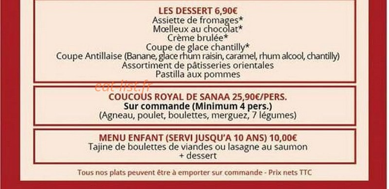 Mich resto — carte page 2