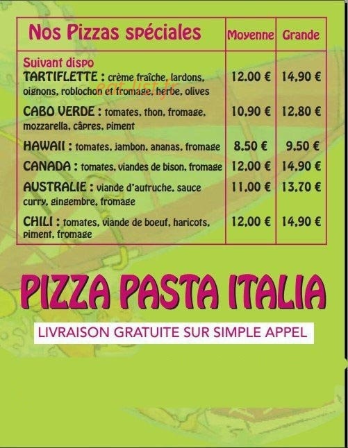 Pizza Pasta Italia — carte page 4