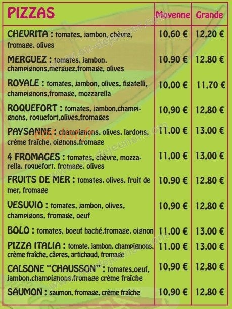 Pizza Pasta Italia — carte page 3