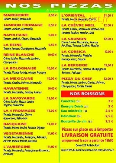 Pizzarella — carte page 2