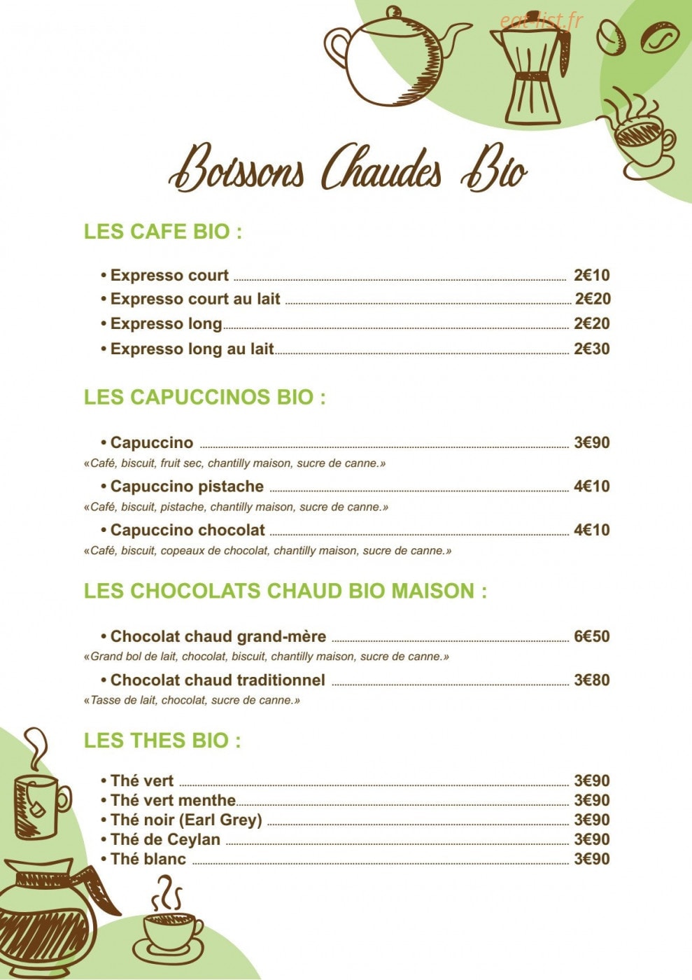 Plaisir Glacé — carte page 13