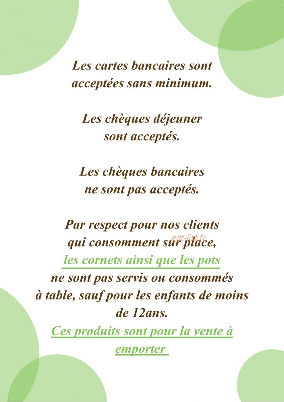 Plaisir Glacé — carte page 2