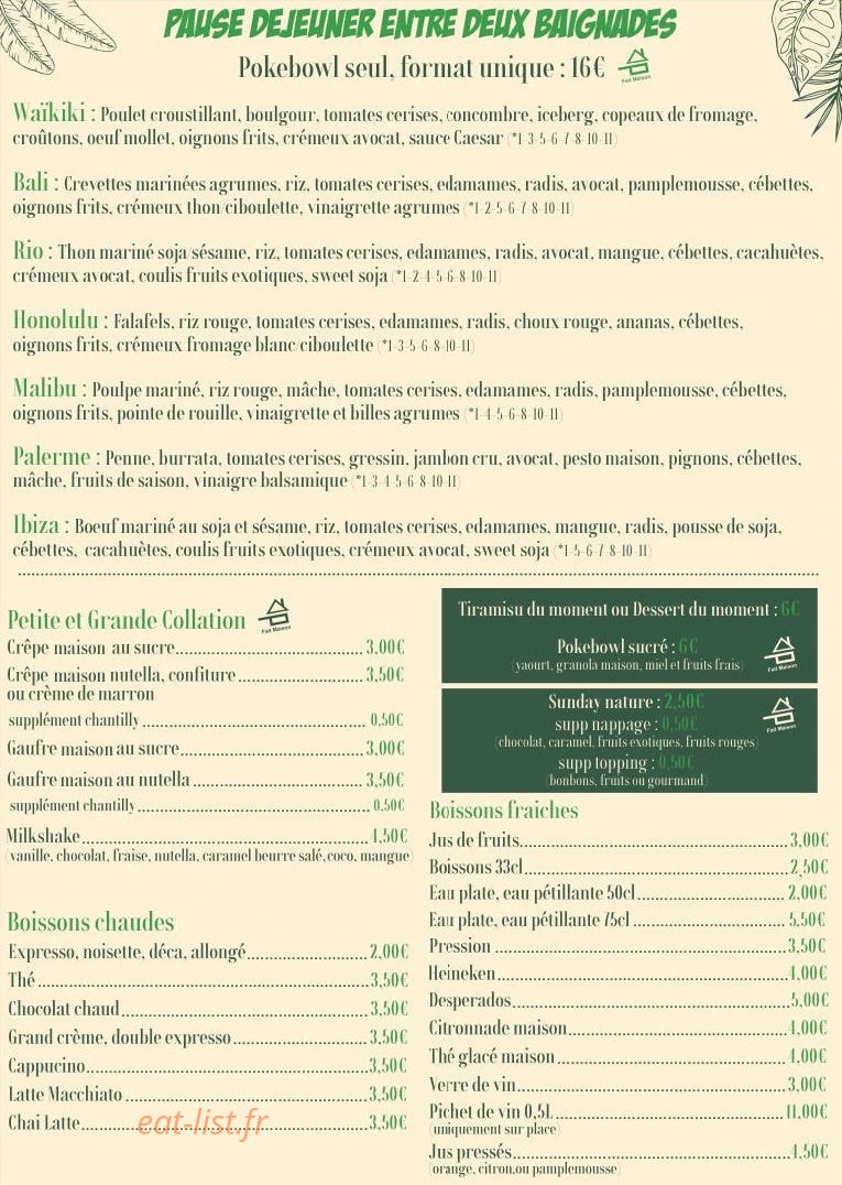 Tropicana — carte page 4