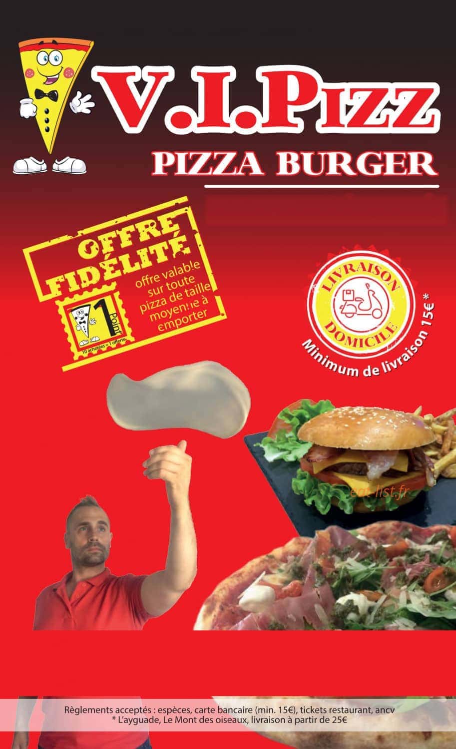 V.I.Pizz — carte page 1