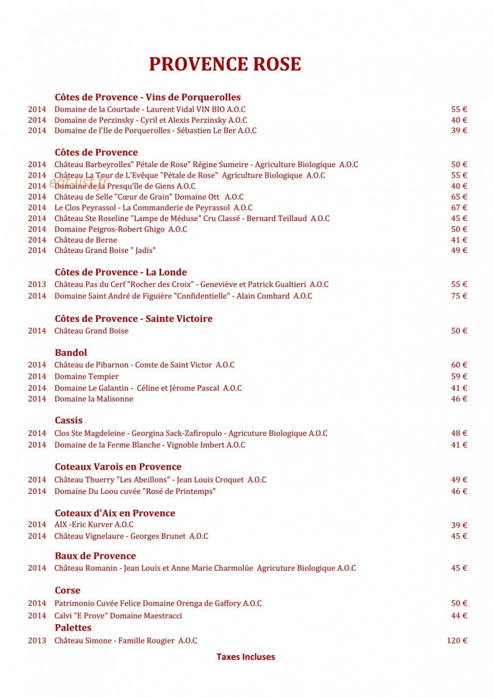 L'Olivier — carte page 15