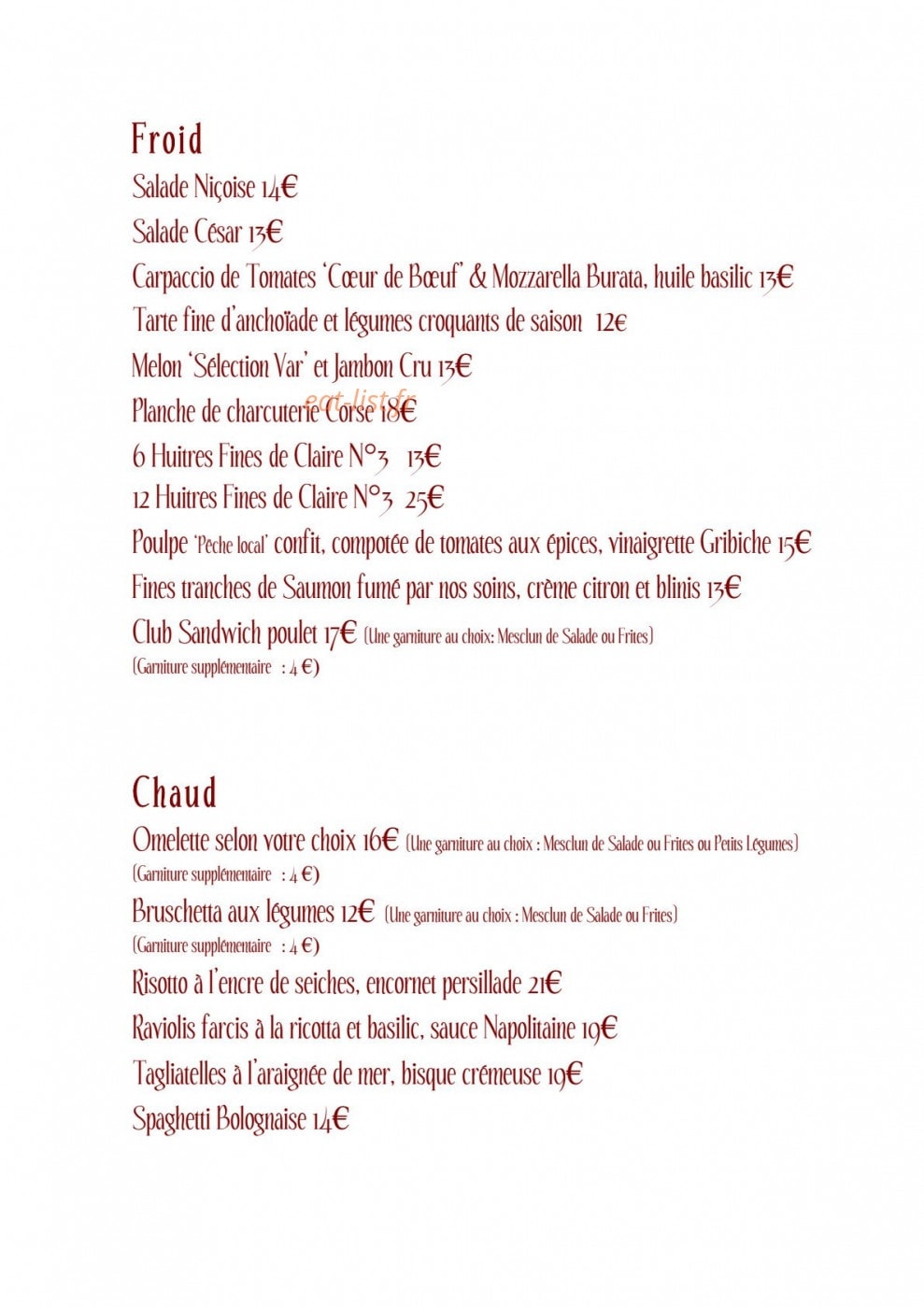L'Olivier — carte page 8