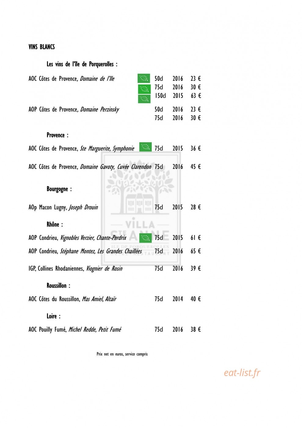Villa Sainte Anne — carte page 4