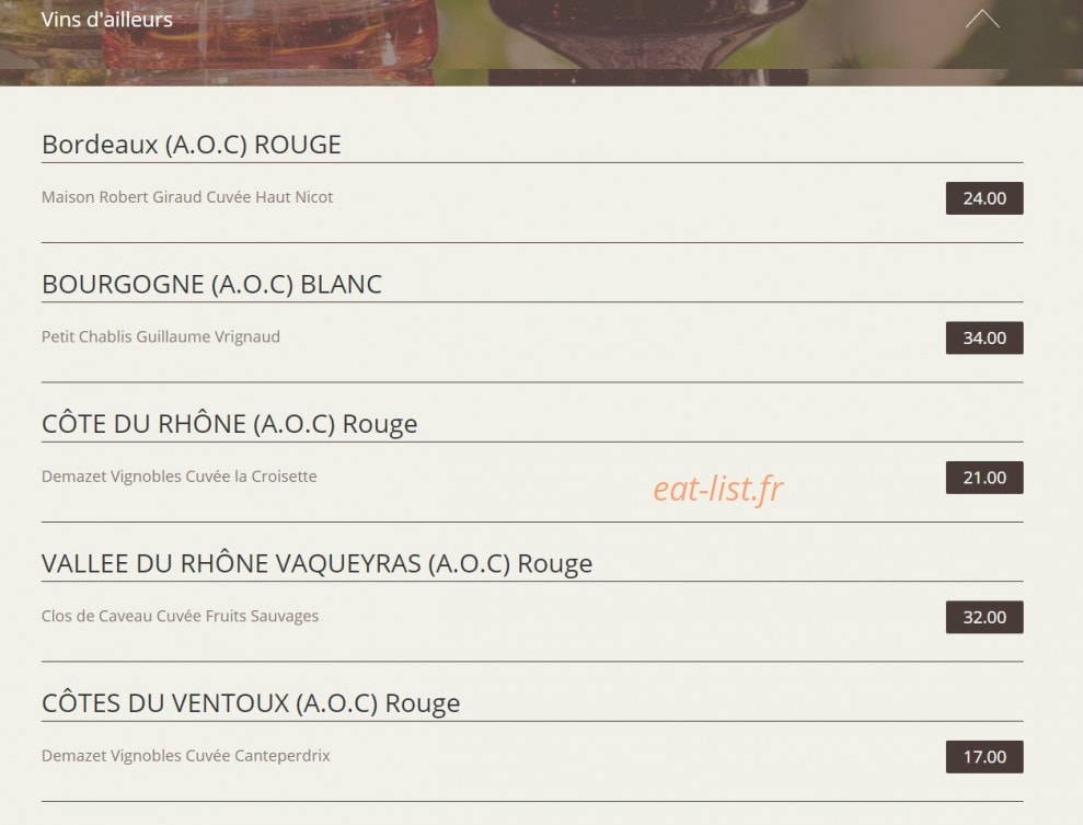 Le Patio — carte page 9