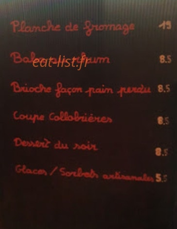Le Resto — carte page 2