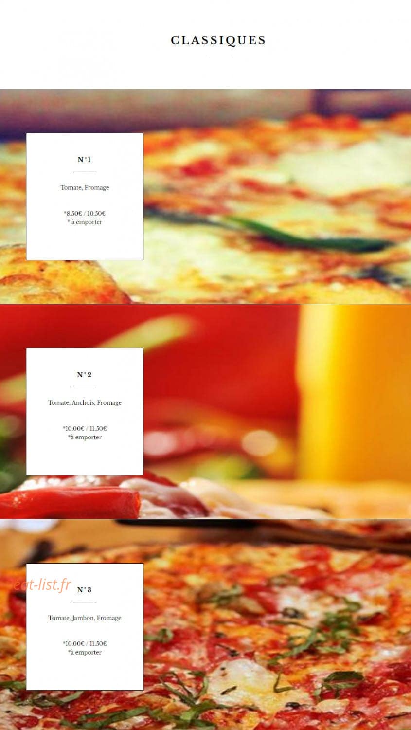 Pizza House — carte page 2