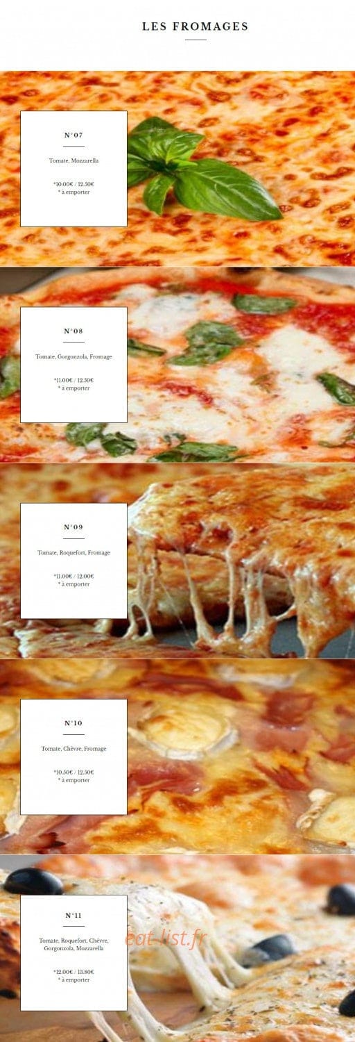 Pizza House — carte page 5