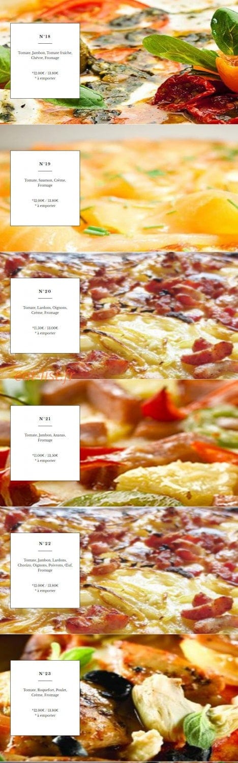 Pizza House — carte page 7