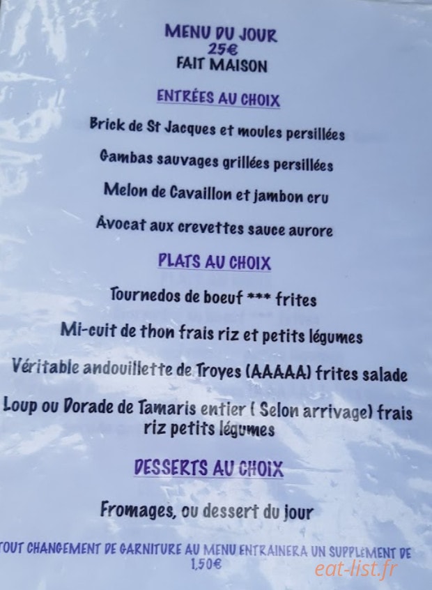 La Goelette — carte page 1